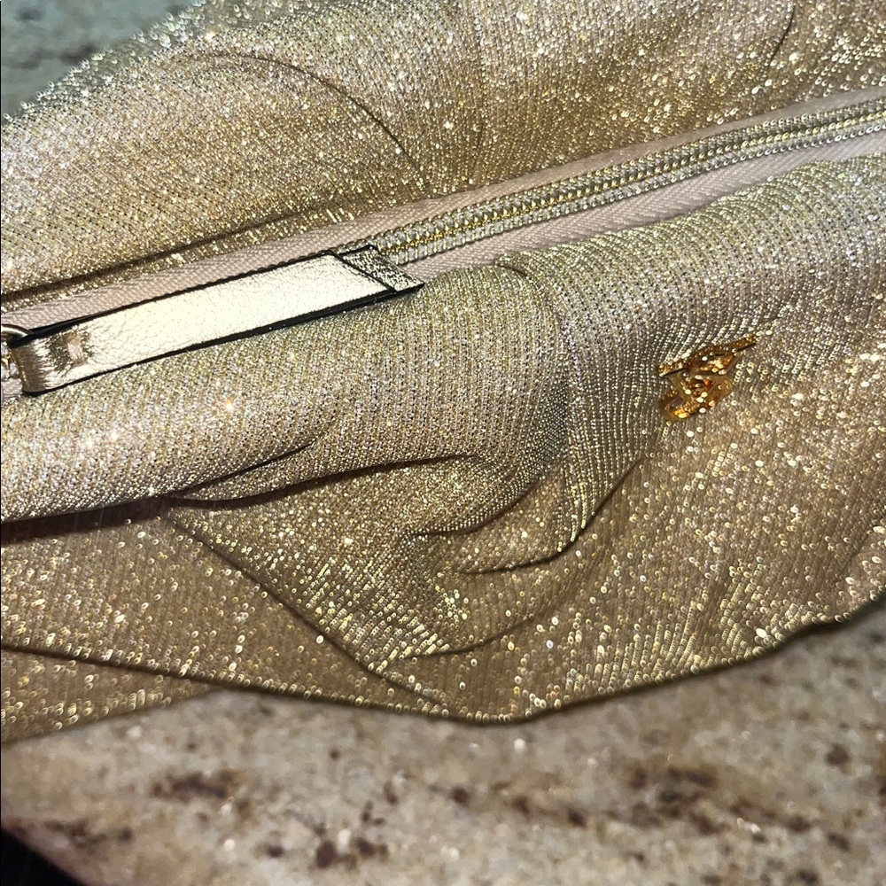 Victoria’s Secret gold sparkle makeup bag - Picture 5 of 5